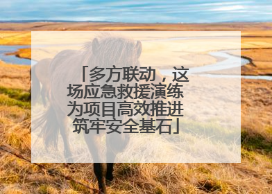 多方联动，这场应急救援演练为项目高效推进筑牢安全基石
